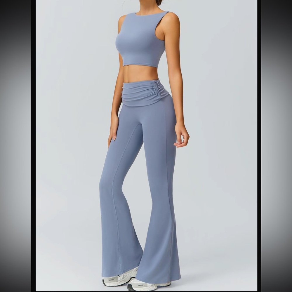 Light Blue Two-Piece athletic set - image 3